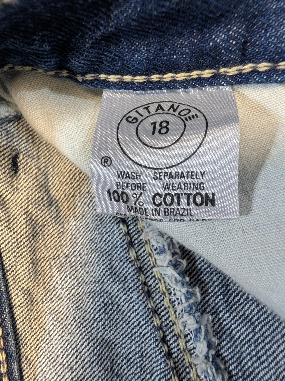Vintage Gitano Denim Jean Dark Wash Skirt Size 18 Runs Small See Measurements